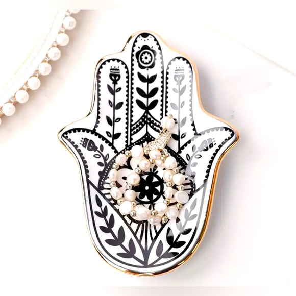 Evil Eye Hand Of Fatima Human Key orJewelry Tray - Picture 3 of 5